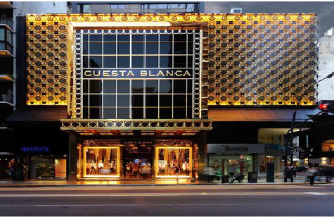 宜城门头设计与商业空间的纽带。