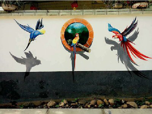 宜城视觉错位-3D墙绘设计