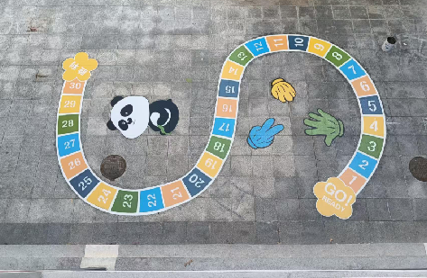 宜城地面游戏彩绘