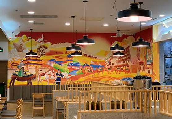 宜城商业空间彩绘介绍。