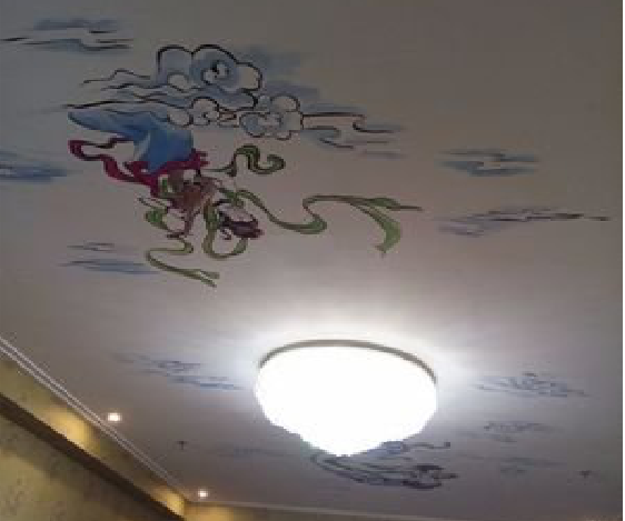 宜城如何快速绘制天花板上的手绘墙？