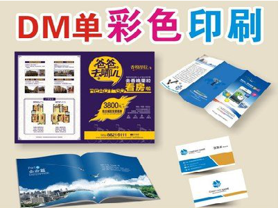 宜城单页印刷,色彩搭配简单。
