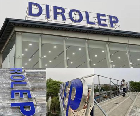 宜城楼顶发光字安装的注意事项。